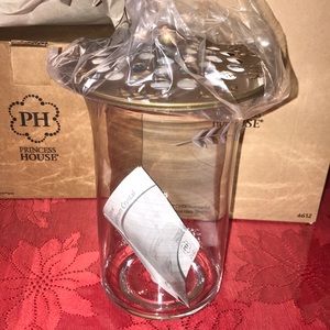 GloriaDecor Crystal Hurricane Vase w/ Flower arran